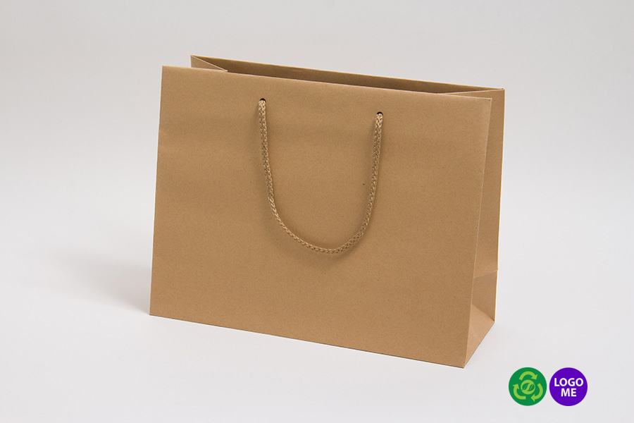 13 x 5 x 10 NATURAL KRAFT EUROTOTE SHOPPING BAGS