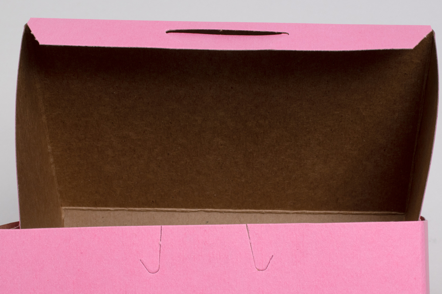 10 x 10 x 3 STRAWBERRY ONE-PIECE BAKERY BOXES