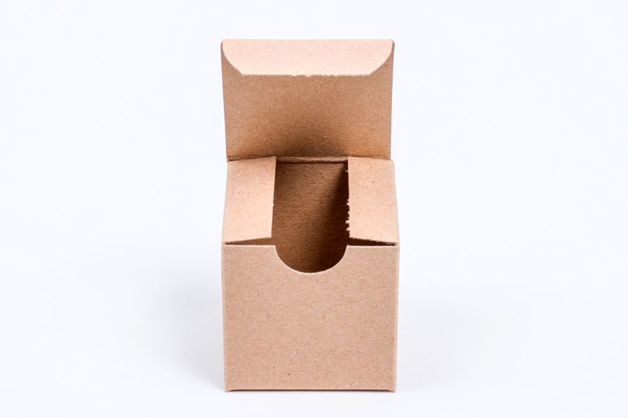 2 x 2 x 2 SOLID NATURAL KRAFT  TUCK-TOP GIFT BOXES