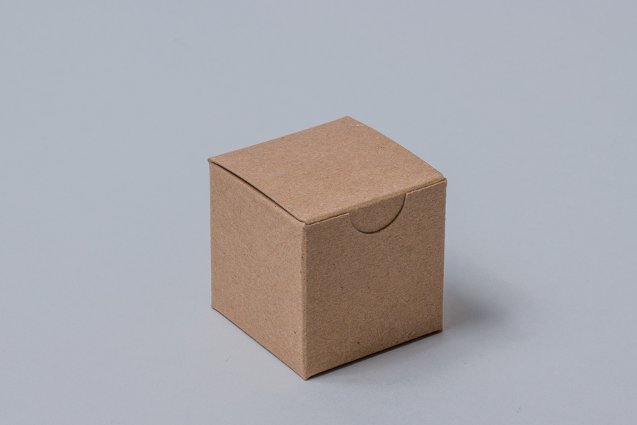 2 x 2 x 2 SOLID NATURAL KRAFT TUCK-TOP GIFT BOXES