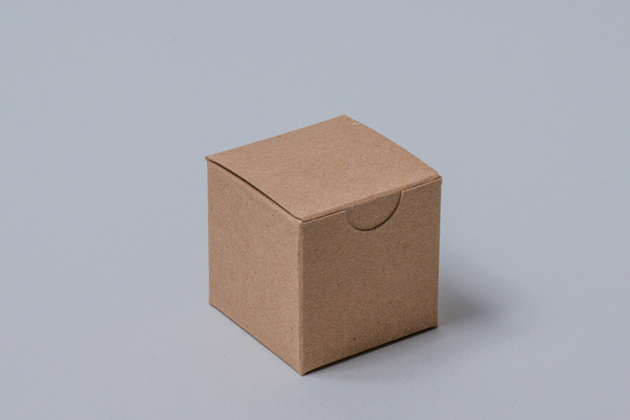 2 x 2 x 2 SOLID NATURAL KRAFT  TUCK-TOP GIFT BOXES