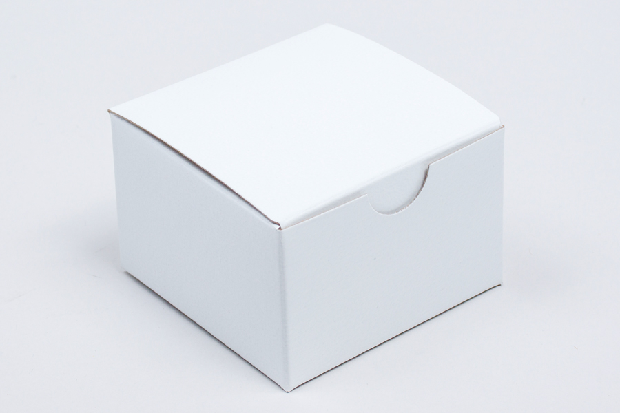 White Cardboard Tuck Top Gift Boxes 6x6x4 MagicWater Supply 20 Pack 