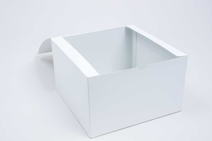 9 x 9 x 5.5 WHITE GLOSS TUCK-TOP GIFT BOXES