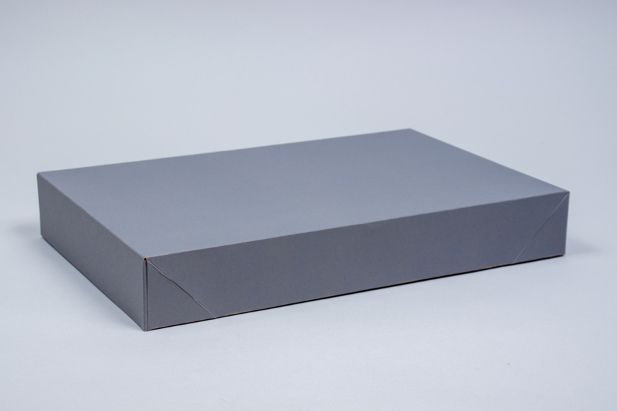 19 x 12 x 3 SLATE GRAY APPAREL BOX
