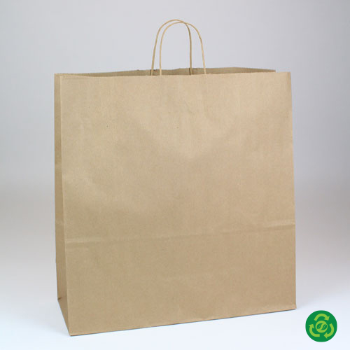 BABCOR Packaging: Clear Frost Plastic Ameritote Shopping Bags w. Soft Loop  Handle - 16 x 6 x 15 in.