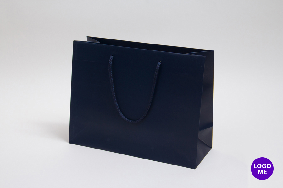 13 x 5 x 10 MATTE NAVY EUROTOTE SHOPPING BAGS