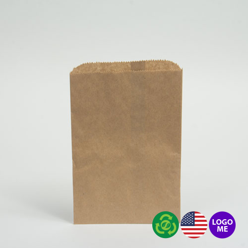 6.25 x 9.25 NATURAL KRAFT PAPER MERCHANDISE BAGS