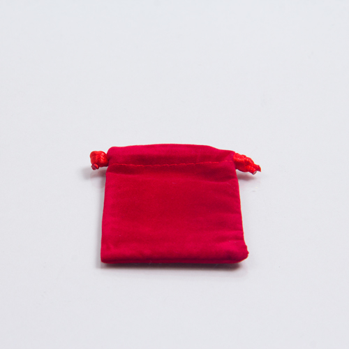 2 x 2.5 RED VELVET DRAWSTRING POUCHES