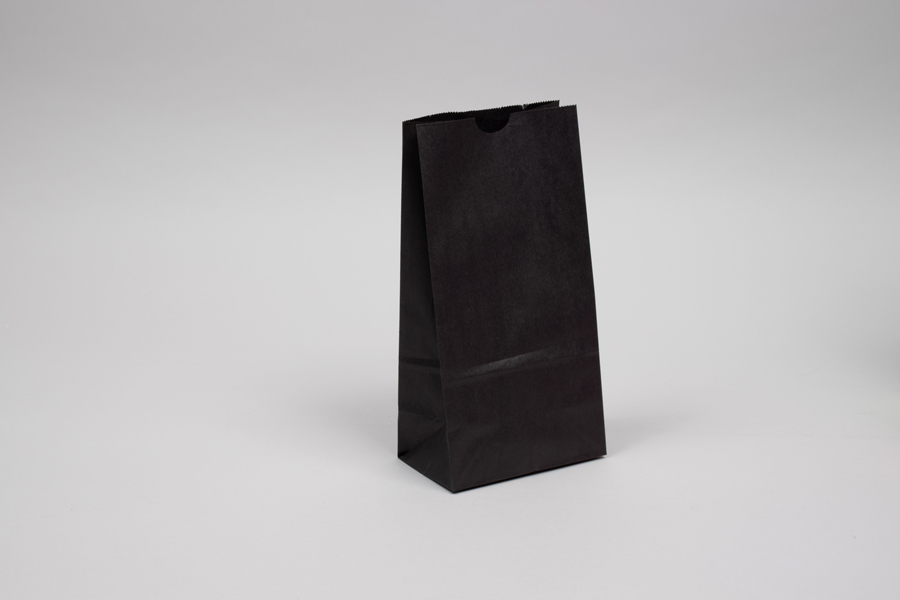 4# - 5 x 3-1/8 x 9-5/8 BLACK SOS PAPER BAGS