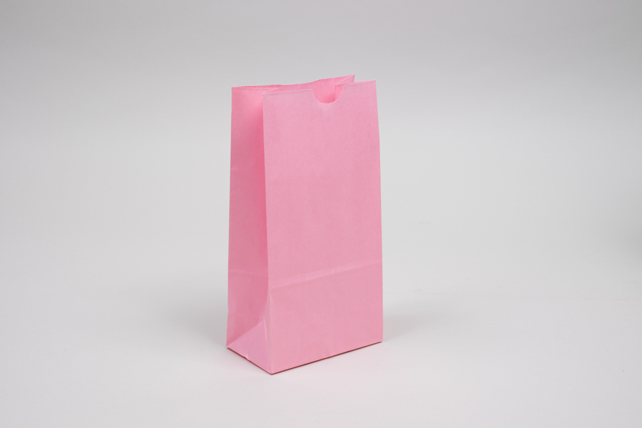 2# - 3- 1/4 x 2-3/8 x 8- 3/16 PETAL PINK SOS PAPER BAGS