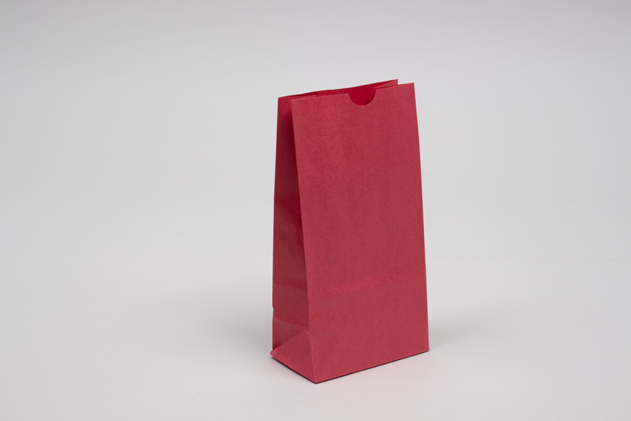 2# - 4-1/8 x 2-1/2 x 7-7/8 RED SOS PAPER BAGS