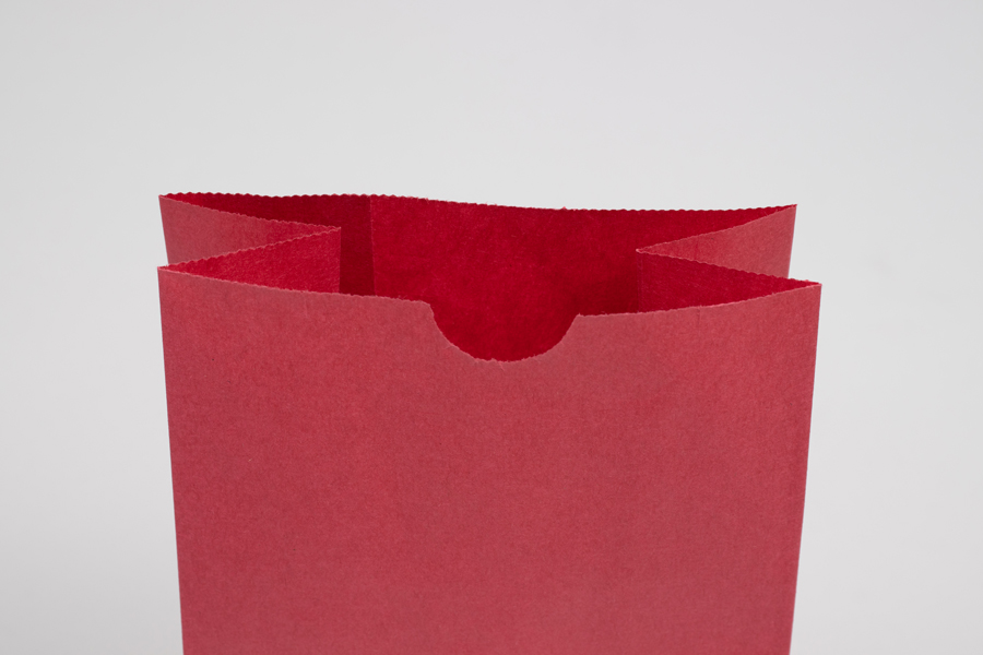 2# - 4-1/8 x 2-1/2 x 7-7/8 RED SOS PAPER BAGS
