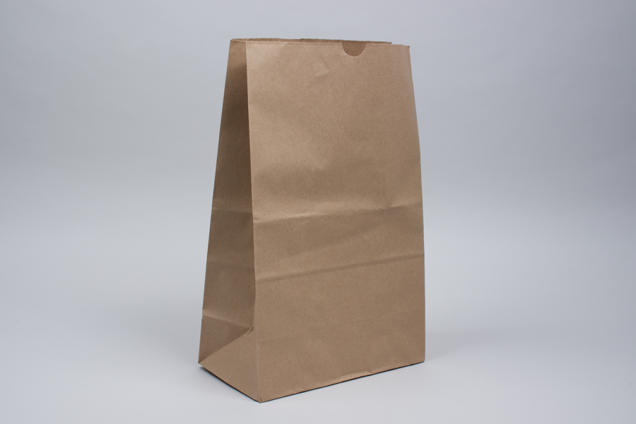 11 x 6 x 17 MODIFIED 1/6 BARREL NATURAL KRAFT SOS PAPER BAGS