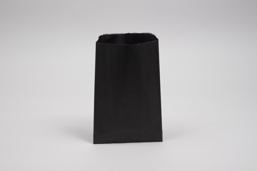 6.25 x 9.25 BLACK PAPER MERCHANDISE BAGS