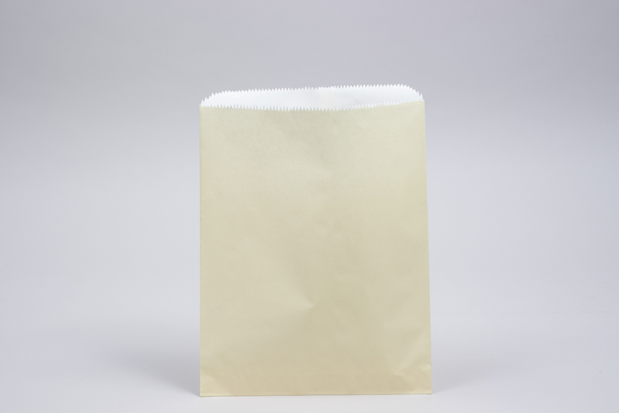 8.5 x 11 CREAM PAPER MERCHANDISE BAGS