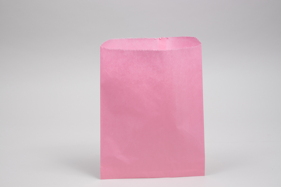 8.5 x 11 PETAL PINK PAPER MERCHANDISE BAGS