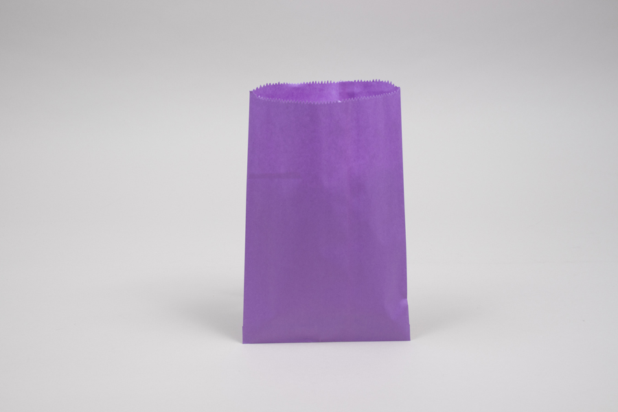 6.25 x 9.25 PURPLE PAPER MERCHANDISE BAGS