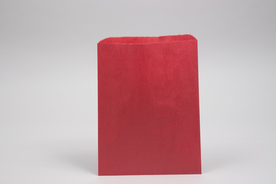 8.5 x 11 RED PAPER MERCHANDISE BAGS