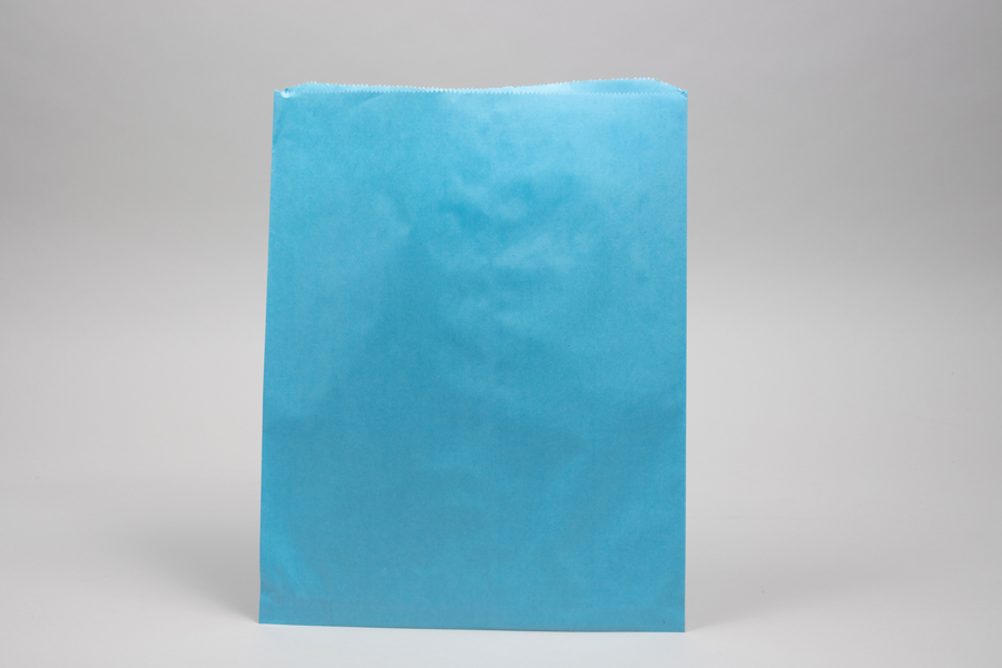 12 x 15 SKY BLUE PAPER MERCHANDISE BAGS