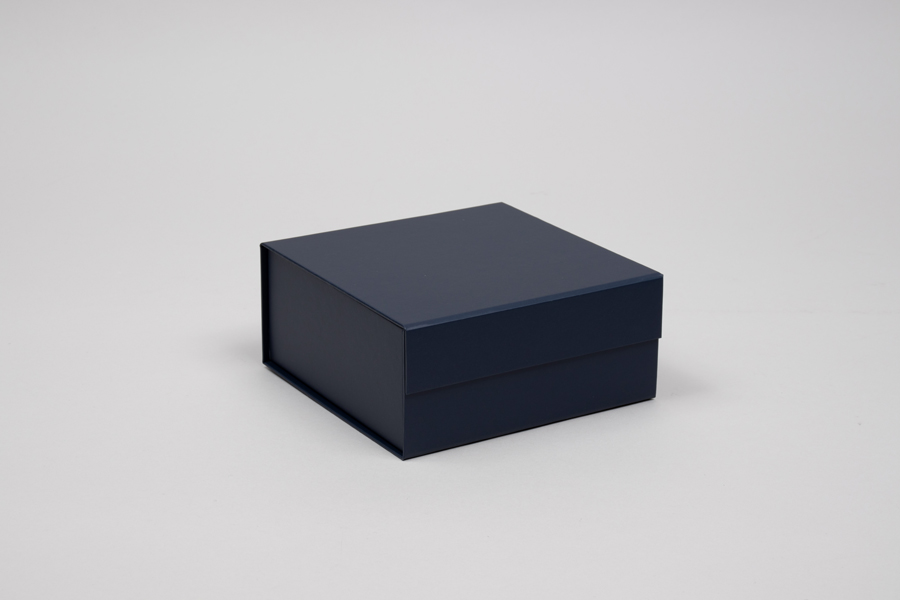 6 x 6 x 2-3/4 MATTE NAVY MAGNETIC LID GIFT BOXES