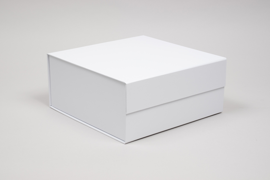 10 x 10 x 4-1/2 MATTE WHITE MAGNETIC LID GIFT BOXES