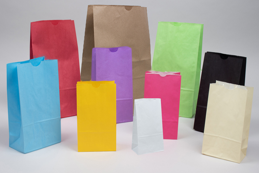 Lot Of 6 New Paper Bering White Black Paper Bag Shopping Gift  8.5" x 8.5" x 5" 