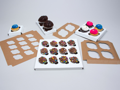 MC - Paper Boxes - Bakery - Cup Cake Box Inserts