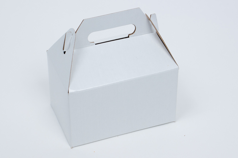 4 x 2-1/2 x 2-1/2 WHITE KRAFT GABLE BOX