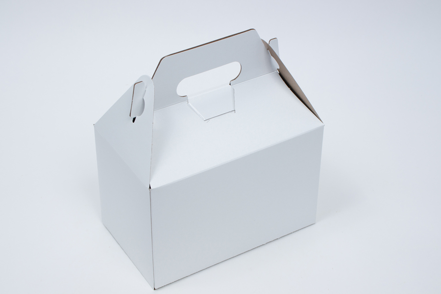 8-7/8 x 5 x 6-3/4 WHITE KRAFT GABLE BOX  - 10 LB