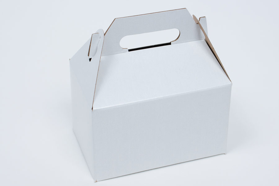 9-1/2 x 5 x 5 WHITE KRAFT GABLE BOX