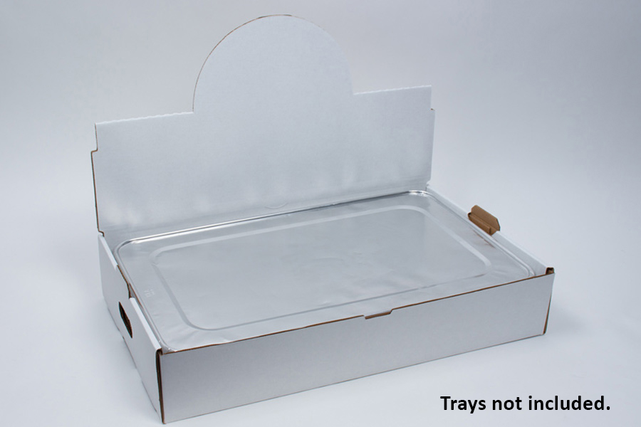 White catering trays