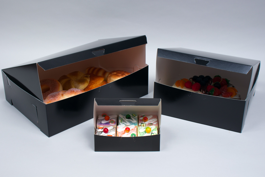 MC - Paper Boxes - Bakery - Black Gloss