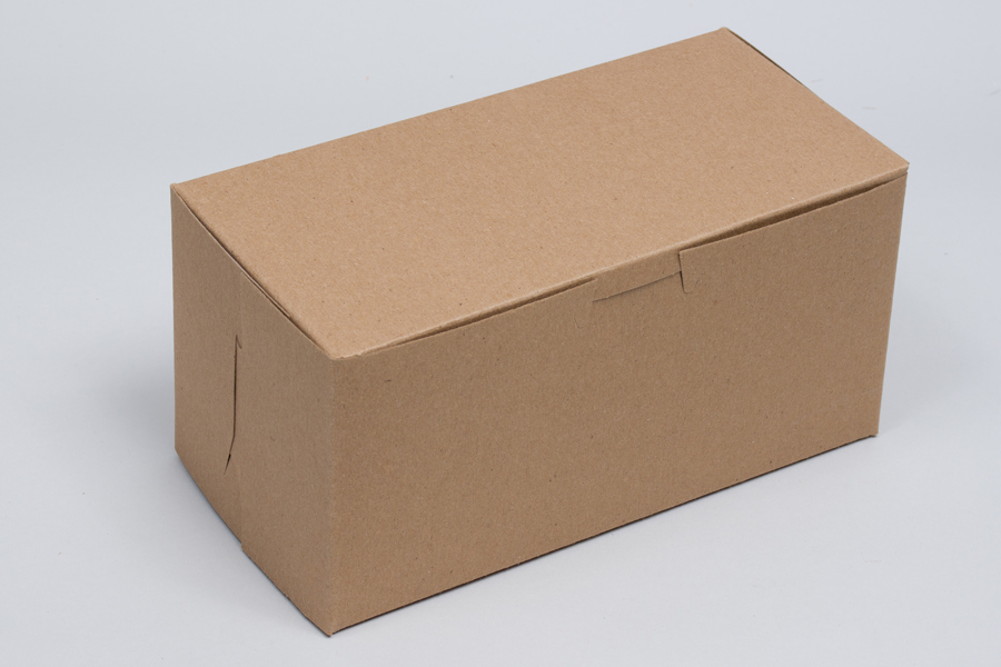 8 x 4 x 4 NATURAL KRAFT ONE-PIECE BAKERY BOXES