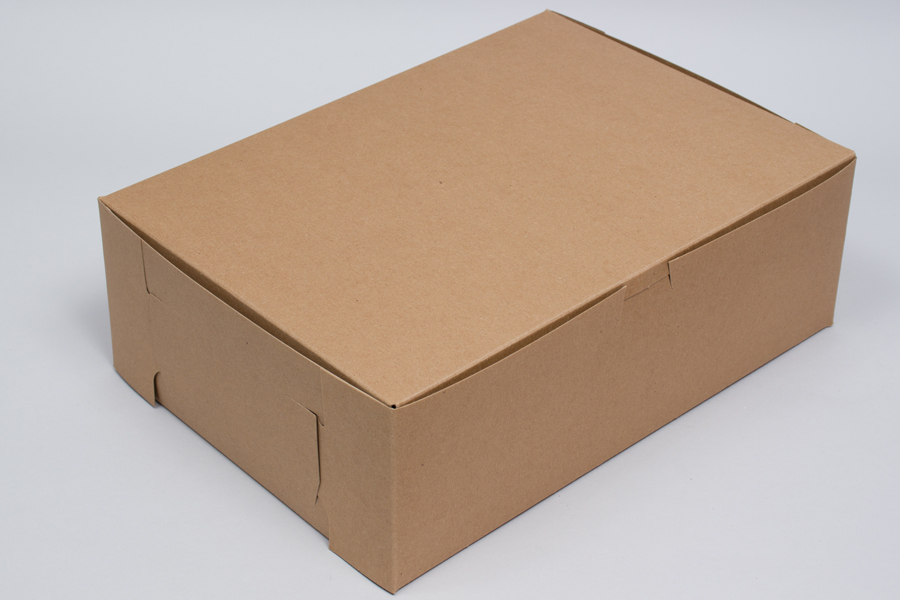 10x7x4 Recycled Natural Kraft Bakery Cake Boxes