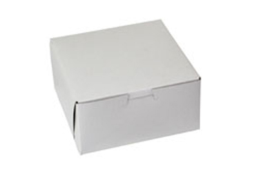 6 x 6 x 3 WHITE ONE-PIECE BAKERY BOXES