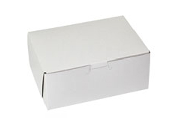 7 x 5 x 3  WHITE ONE-PIECE BAKERY BOXES