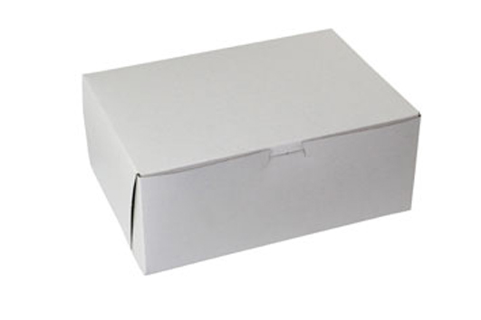 14-1/2 x 10-1/2 x 5 WHITE ONE-PIECE BAKERY BOXES