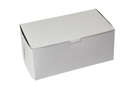 23 x 12 x 3-1/2 WHITE ONE-PIECE BAKERY BOXES