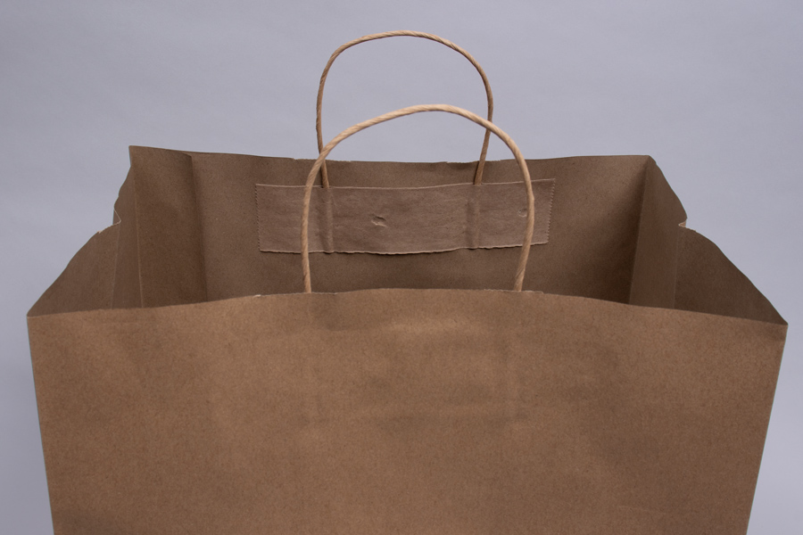 Kraft Paper Shopping Bags - 14 x 10 x 15 1/2, Take Out