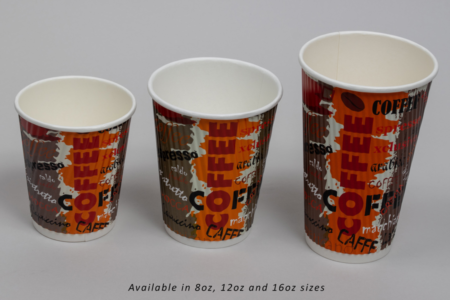 Extra Layer Of Insulation Hot Drink Custom Disposable Coffee Cups With No  Leak