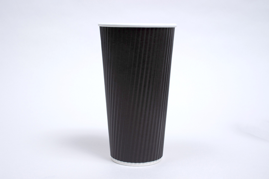 5pcs tarton pattern disposable cups, ripple sleeve paper cups for holiday  christmas party(Without plastic cup cover)