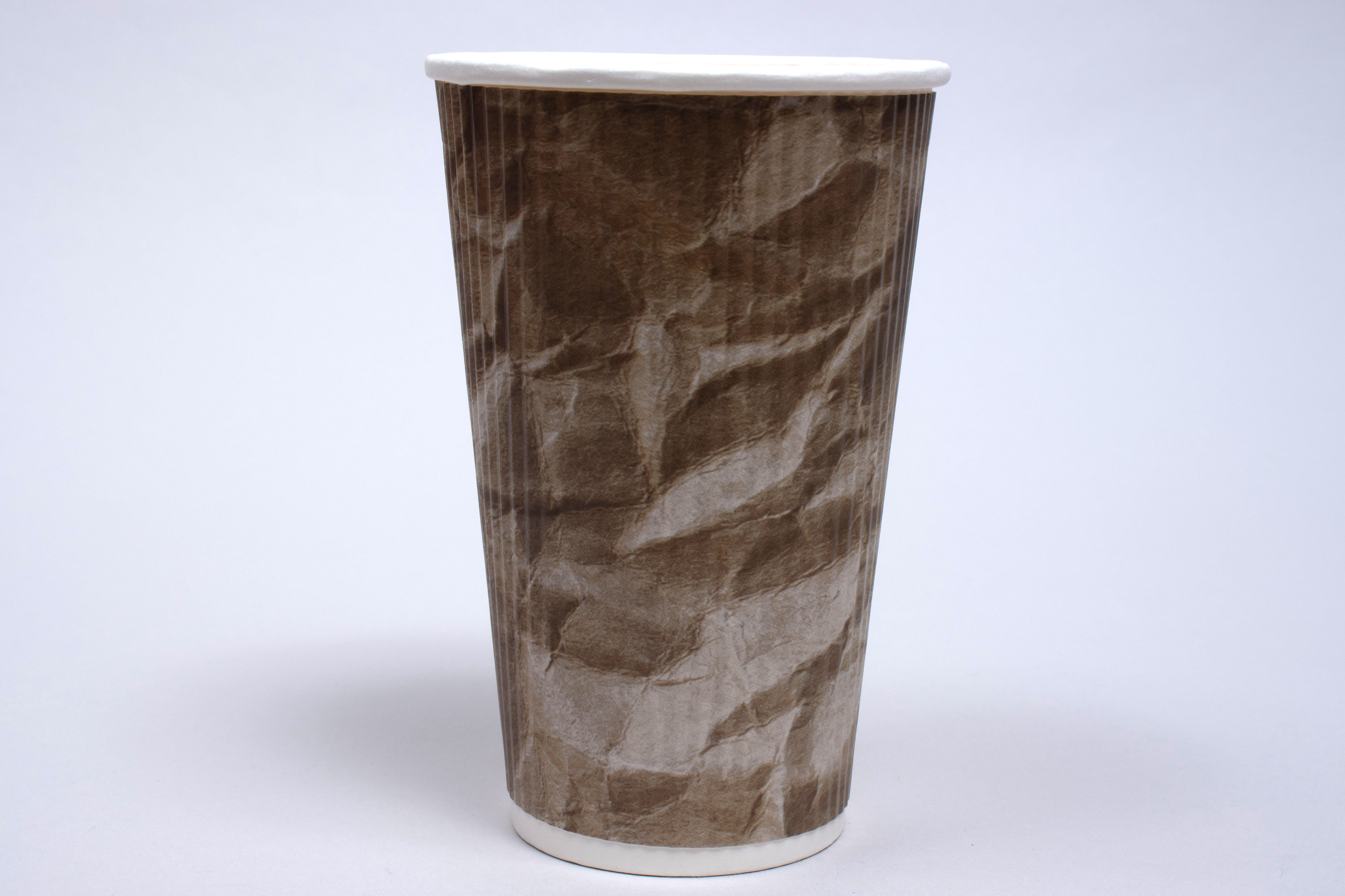 12 OUNCE CRUSHED INSULATED RIPPLE PAPER CUPS