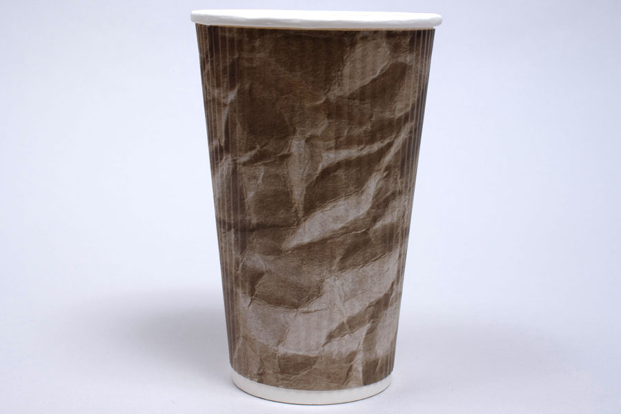 16 OUNCE CRUSHED INSULATED RIPPLE PAPER CUPS