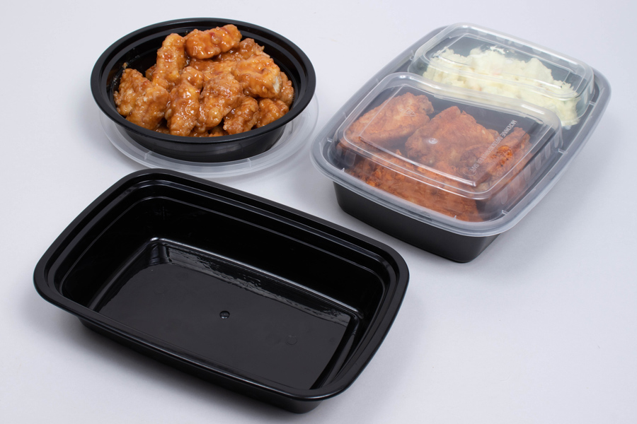 MC - Plastic Boxes - Catering - Microwavable Plastic Takeout Containers