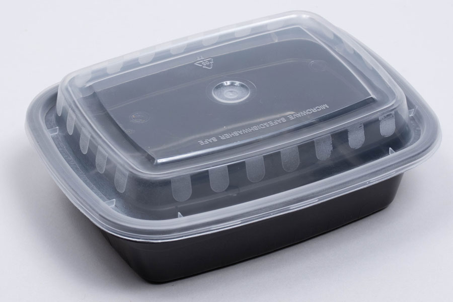 Plastic Food Containers with Lids - Takeaway - Microwave - Freezer Safe -  Boxes