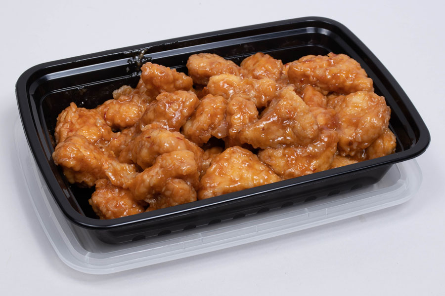 83/4 x 6 x 11/2 28 OZ Rectangular Plastic Food Takeout Containers