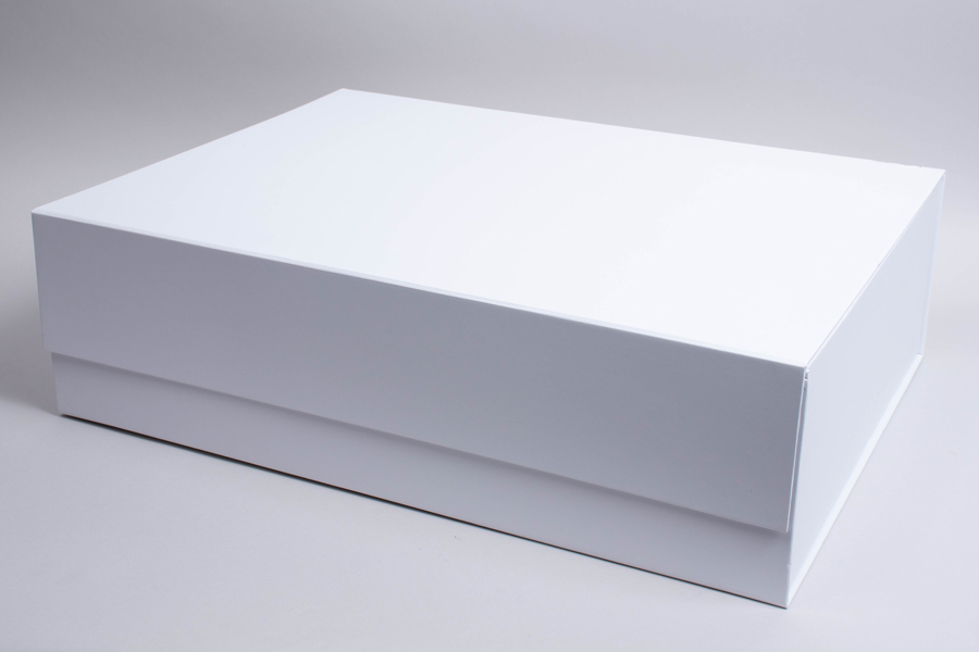 22 x 16 x 6-1/4 MATTE WHITE MAGNETIC LID GIFT BOXES (MEGA)