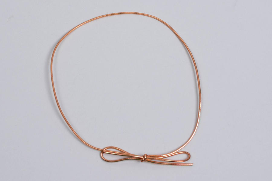 14-INCH METALLIC COPPER STRETCH LOOP BOWS