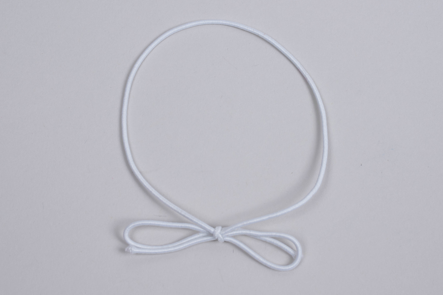 16-INCH MATTE WHITE STRETCH LOOP BOWS