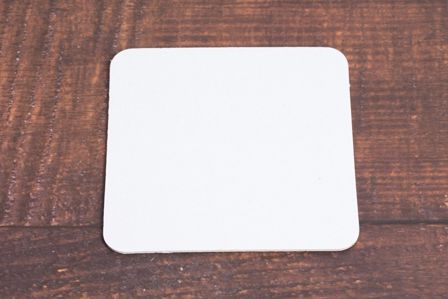 4-INCH SQUARE PULPBOARD DRINK COASTERS – 80PT